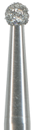 Fresa de diamante en turbina: 801 bola tallo largo, 016 aro medio (5 uds)