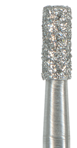 Fresa de diamante en pieza de mano: 835 cilindro punta plana (3 uds)