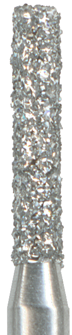 Fresa diamante turbina: 836 cilindro punta plana, 016 aro negro (5 uds)