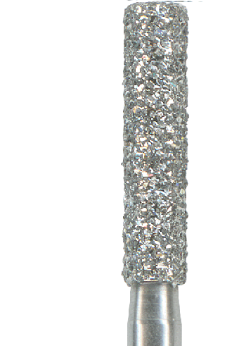 Fresa de diamante en pieza de mano: 837 cilindro, punta plana (3 uds)