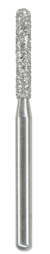Fresa diamante turbina: 881 cilindro punta redondeada (5 uds)