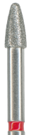 Fresa diamante turbina: 972 granada redondeada, en 020 TURBINA LARGA(5 uds)