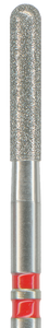 Fresa diamante turbina: K881 cilindro punta redondeada Ziconio (5 uds)