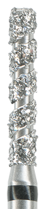 Fresa diamante turbina: T837 cilindro punta plana Turbo (5 uds)