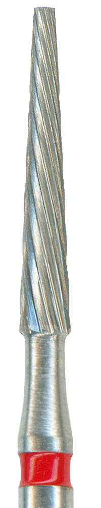 Fresa carburo de tungsteno: TC378 cono, punta plana acabado (5 uds)
